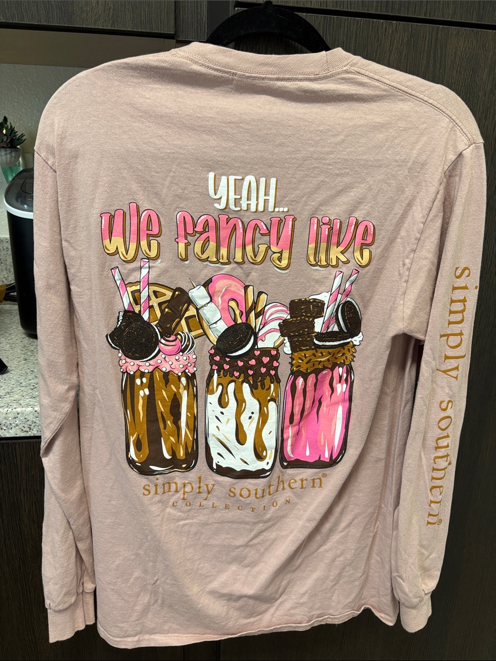 Simply Southern Light Pink Women’s Long Sleeve Tee